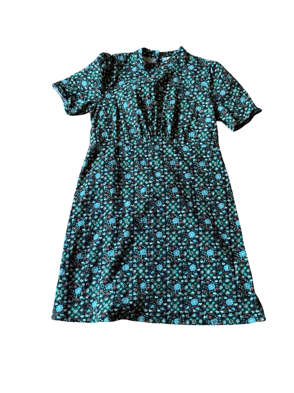 Boden Floral Pleated Front Dress